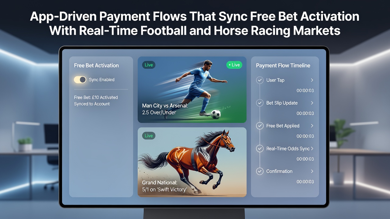 Backend dashboard illustrating real-time sync between payment systems and live sports markets