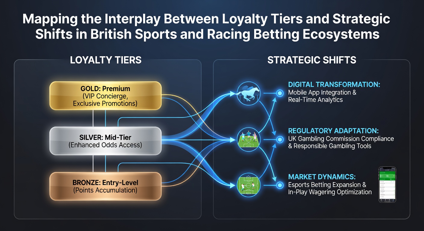 Loyalty program tiers displayed on a UK betting platform interface for sports and racing