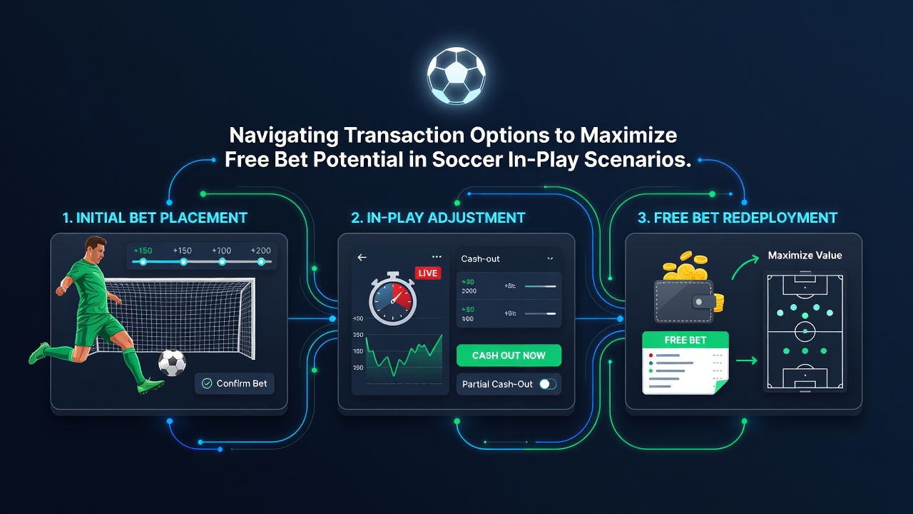Mobile phone displaying live soccer betting interface with payment confirmation screen